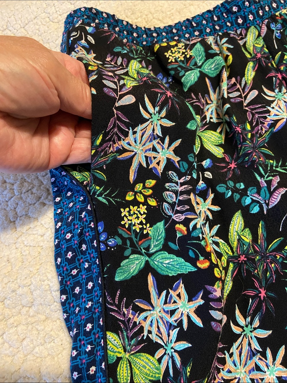 Anthropologie Ett:twa Rousseau Cropped Wide Legs floral tropical Size Medium - Picture 10 of 14
